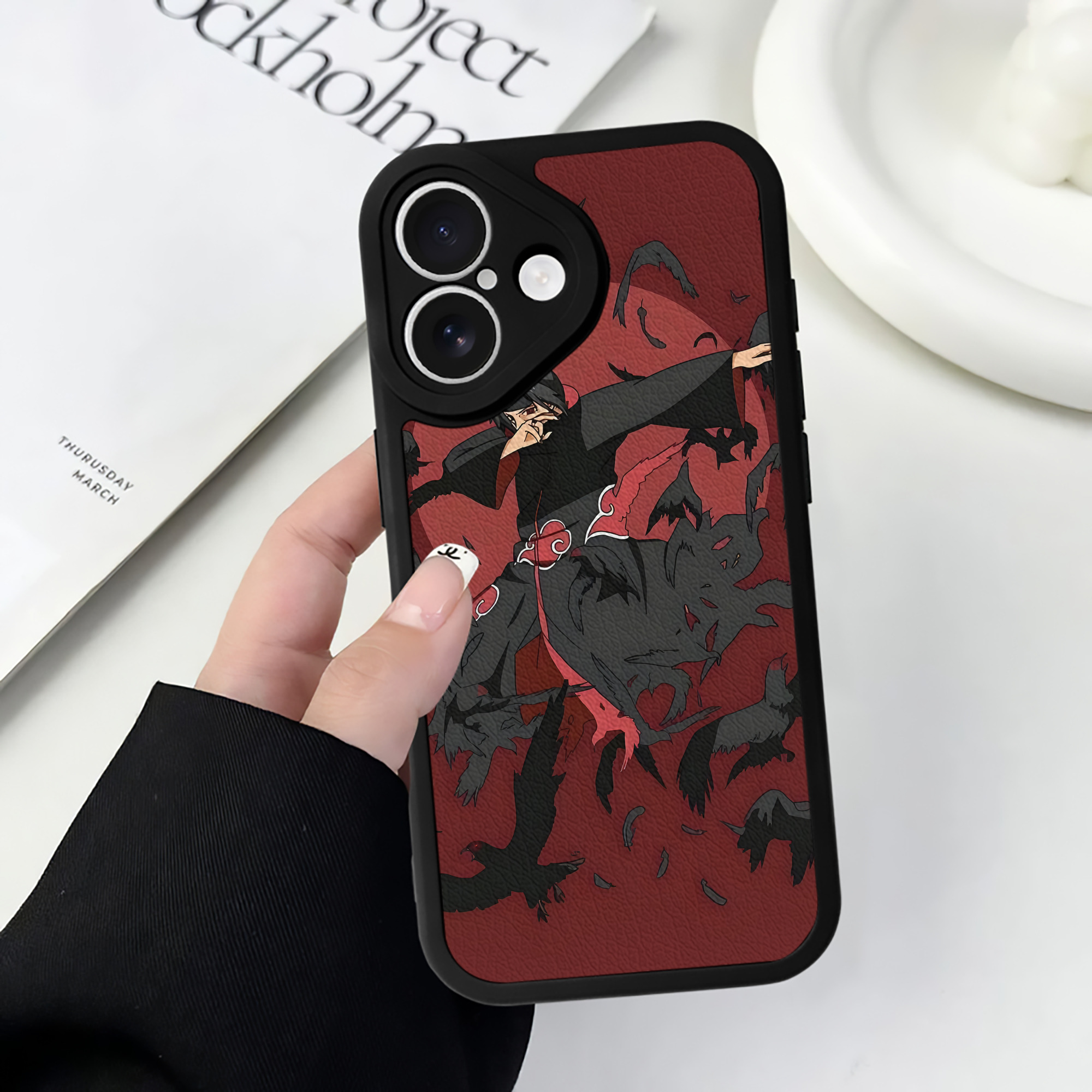 （画像用） NARUTO -ナルト- NARUTO -ナルト- 疾風伝 【iPhone 16シリーズ対応】シリコンスマホケース（レザー調） 材質：シリコン